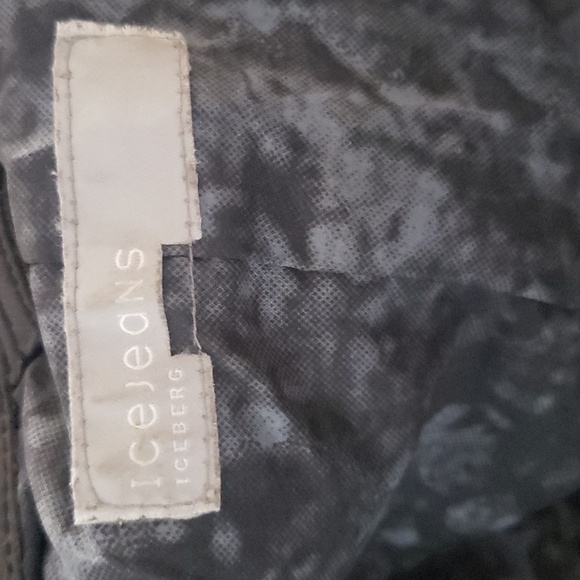 Vintage Y2K Italian Rider Moto Grunge Leather Retro Gray Cropped Shacket Jacket - Picture 7 of 9